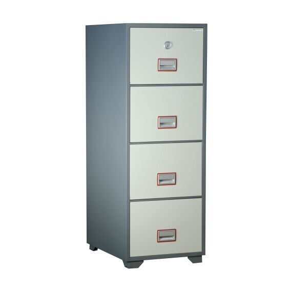 Картотечный сейф Diplomat DFC4000, DFC - вариант: 4 ящика, DFC - исполнение: Стандартный, DFC - запирание: 1 кл. замок, DFC - оборудование: Под А4, фото 