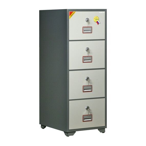 Картотечный сейф Diplomat DFC4000 D4, DFC - вариант: 4 ящика, DFC - исполнение: Стандартный, DFC - запирание: 4 кл. замка, DFC - оборудование: С 4 доп. ящиками, фото 